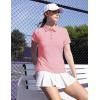 imageTBMPOY Womens Golf Polo Short Sleeve Shirts Lightweight Moisture Wicking Collared T Shirt Quick Dry 4ButtonD23light Pink