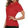 imageTBMPOY Womens Golf Polo Short Sleeve Shirts Lightweight Moisture Wicking Collared T Shirt Quick Dry 4ButtonD25erythrinus