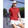 imageTBMPOY Womens Golf Polo Short Sleeve Shirts Lightweight Moisture Wicking Collared T Shirt Quick Dry 4ButtonD25erythrinus