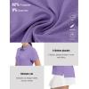 imageTBMPOY Womens Golf Polo Short Sleeve Shirts Lightweight Moisture Wicking Collared T Shirt Quick Dry 4ButtonD26taro Purple