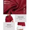 imageTBMPOY Womens Golf Polo Short Sleeve Shirts Lightweight Moisture Wicking Collared T Shirt Quick Dry 4ButtonD27wine Red