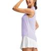 imageTBMPOY Womens Golf Shirts Sleeveless Collared Polo Tank Top UPF 50 Quick Dry Tennis VNeck Ladies SportsLight Purple