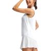 imageTBMPOY Womens Golf Shirts Sleeveless Collared Polo Tank Top UPF 50 Quick Dry Tennis VNeck Ladies SportsWhite