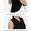 imageTBMPOY Womens Golf Sleeveless Polo Collared Tennis Tank Tops Shirts UPF 50 Sun Protection Quick Dry AthleticBlack