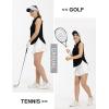imageTBMPOY Womens Golf Sleeveless Polo Collared Tennis Tank Tops Shirts UPF 50 Sun Protection Quick Dry AthleticBlack