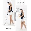 imageTBMPOY Womens Golf Sleeveless Polo Collared Tennis Tank Tops Shirts UPF 50 Sun Protection Quick Dry AthleticNavy Blue