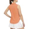 imageTBMPOY Womens Golf Sleeveless Polo Collared Tennis Tank Tops Shirts UPF 50 Sun Protection Quick Dry AthleticPink