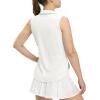 imageTBMPOY Womens Golf Sleeveless Polo Collared Tennis Tank Tops Shirts UPF 50 Sun Protection Quick Dry AthleticWhite