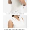 imageTBMPOY Womens Golf Sleeveless Polo Collared Tennis Tank Tops Shirts UPF 50 Sun Protection Quick Dry AthleticWhite