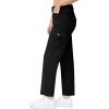 imageTBMPOY Womens Hiking Pants Quick Dry Convertible Lightweight Roll Up Cargo Pockets Travel Essentials Waterproof WorkBlack