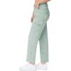 imageTBMPOY Womens Hiking Pants Quick Dry Convertible Lightweight Roll Up Cargo Pockets Travel Essentials Waterproof WorkBlue
