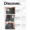 imageTBMPOY Womens Hiking Pants Quick Dry Convertible Lightweight Roll Up Cargo Pockets Travel Essentials Waterproof WorkDeep Gray