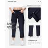 imageTBMPOY Womens Hiking Pants Quick Dry Convertible Lightweight Roll Up Cargo Pockets Travel Essentials Waterproof WorkNavy Blue