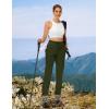 imageTBMPOY Womens Hiking Pants Water Resistant Lightweight Quick Dry Cargo Travel Fishing Work Camping Pant with 4 PocketsArmy Green