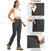 imageTBMPOY Womens Hiking Pants Water Resistant Lightweight Quick Dry Cargo Travel Fishing Work Camping Pant with 4 PocketsDark Grey