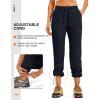 imageTBMPOY Womens Hiking Pants Water Resistant Lightweight Quick Dry Cargo Travel Fishing Work Camping Pant with 4 PocketsNavy