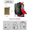 imageTBMPOY Womens Lightweight Rain Long Jackets Packable with Hooded Outdoor Hiking Waterproof Windbreaker Raincoats TravelArmy Green