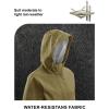 imageTBMPOY Womens Lightweight Rain Long Jackets Packable with Hooded Outdoor Hiking Waterproof Windbreaker Raincoats TravelArmy Green