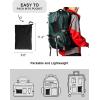 imageTBMPOY Womens Lightweight Rain Long Jackets Packable with Hooded Outdoor Hiking Waterproof Windbreaker Raincoats TravelBlack