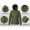 imageTBMPOY Womens Packable Down Jacket Lightweight Winter Puffer Jacket Hooded Warm Coat Waterproof Quilted Thermal JacketsArmy Green