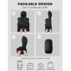 imageTBMPOY Womens Packable Down Jacket Lightweight Winter Puffer Jacket Hooded Warm Coat Waterproof Quilted Thermal JacketsBlack