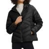 imageTBMPOY Womens Packable Down Jacket Lightweight Winter Puffer Jacket Hooded Warm Coat Waterproof Quilted Thermal JacketsBlack