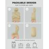 imageTBMPOY Womens Packable Down Jacket Lightweight Winter Puffer Jacket Hooded Warm Coat Waterproof Quilted Thermal JacketsKhaki