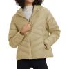 imageTBMPOY Womens Packable Down Jacket Lightweight Winter Puffer Jacket Hooded Warm Coat Waterproof Quilted Thermal JacketsKhaki
