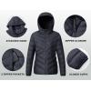 imageTBMPOY Womens Packable Down Jacket Lightweight Winter Puffer Jacket Hooded Warm Coat Waterproof Quilted Thermal JacketsNavy
