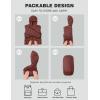 imageTBMPOY Womens Packable Down Jacket Lightweight Winter Puffer Jacket Hooded Warm Coat Waterproof Quilted Thermal JacketsWine Red