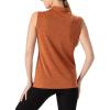imageTBMPOY Womens Sleeveless Golf Polo Shirts UPF 50 Tennis Tank Tops Quick Dry Zip Up10orange