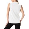 imageTBMPOY Womens Sleeveless Golf Polo Shirts UPF 50 Tennis Tank Tops Quick Dry Zip Up13white