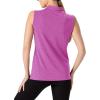 imageTBMPOY Womens Sleeveless Golf Polo Shirts UPF 50 Tennis Tank Tops Quick Dry Zip Up4purple