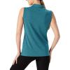 imageTBMPOY Womens Sleeveless Golf Polo Shirts UPF 50 Tennis Tank Tops Quick Dry Zip Up5blue