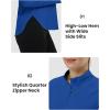 imageTBMPOY Womens Sun Shirt 14 Zipper Long Sleeve UPF 50 Sun Protection Clothing UV SPF Hiking OutdoorBlue