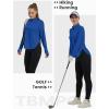 imageTBMPOY Womens Sun Shirt 14 Zipper Long Sleeve UPF 50 Sun Protection Clothing UV SPF Hiking OutdoorBlue