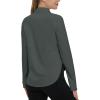 imageTBMPOY Womens Sun Shirt 14 Zipper Long Sleeve UPF 50 Sun Protection Clothing UV SPF Hiking OutdoorDeep Gray