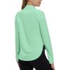 imageTBMPOY Womens Sun Shirt 14 Zipper Long Sleeve UPF 50 Sun Protection Clothing UV SPF Hiking OutdoorLight Green