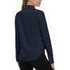 imageTBMPOY Womens Sun Shirt 14 Zipper Long Sleeve UPF 50 Sun Protection Clothing UV SPF Hiking OutdoorNavy Blue