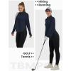imageTBMPOY Womens Sun Shirt 14 Zipper Long Sleeve UPF 50 Sun Protection Clothing UV SPF Hiking OutdoorNavy Blue