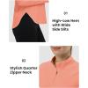 imageTBMPOY Womens Sun Shirt 14 Zipper Long Sleeve UPF 50 Sun Protection Clothing UV SPF Hiking OutdoorPink