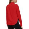 imageTBMPOY Womens Sun Shirt 14 Zipper Long Sleeve UPF 50 Sun Protection Clothing UV SPF Hiking OutdoorRed