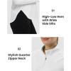 imageTBMPOY Womens Sun Shirt 14 Zipper Long Sleeve UPF 50 Sun Protection Clothing UV SPF Hiking OutdoorWhite