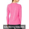 imageTBMPOY Womens UPF 50 Sun Protection Long Sleeve Shirts SPF Lightweight Hiking Running Fishing Outdoor Tops12black