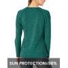 imageTBMPOY Womens UPF 50 Sun Protection Long Sleeve Shirts SPF Lightweight Hiking Running Fishing Outdoor Tops1blackish Green