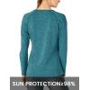 imageTBMPOY Womens UPF 50 Sun Protection Long Sleeve Shirts SPF Lightweight Hiking Running Fishing Outdoor Tops2blue
