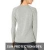 imageTBMPOY Womens UPF 50 Sun Protection Long Sleeve Shirts SPF Lightweight Hiking Running Fishing Outdoor Tops3light Grey