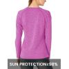 imageTBMPOY Womens UPF 50 Sun Protection Long Sleeve Shirts SPF Lightweight Hiking Running Fishing Outdoor Tops4purple