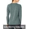 imageTBMPOY Womens UPF 50 Sun Protection Long Sleeve Shirts SPF Lightweight Hiking Running Fishing Outdoor Tops6cyan