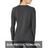 imageTBMPOY Womens UPF 50 Sun Protection Long Sleeve Shirts SPF Lightweight Hiking Running Fishing Outdoor Tops8dark Grey